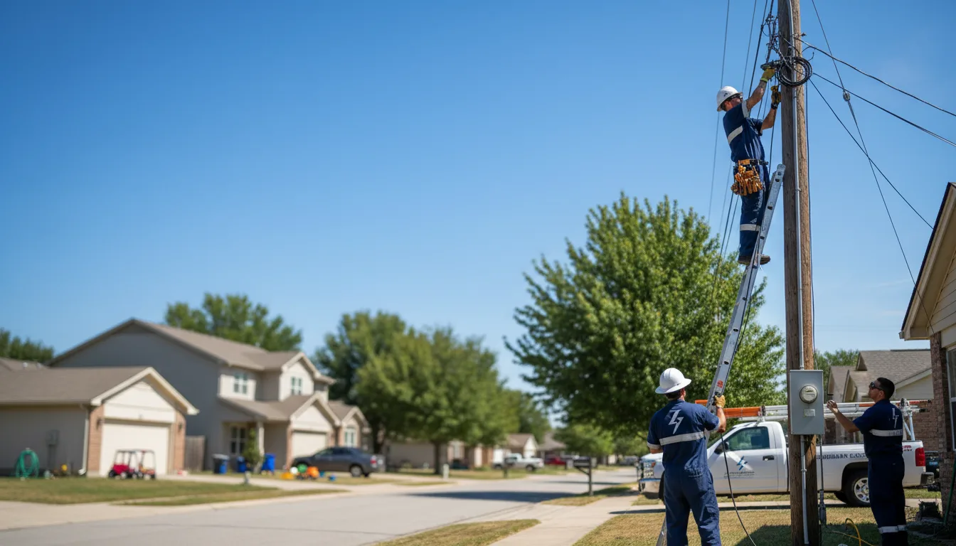 Residential electrician providing installation services in Harper, TX